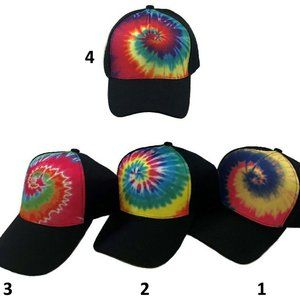 Womens Girls Teens Tie Dye Print Hat